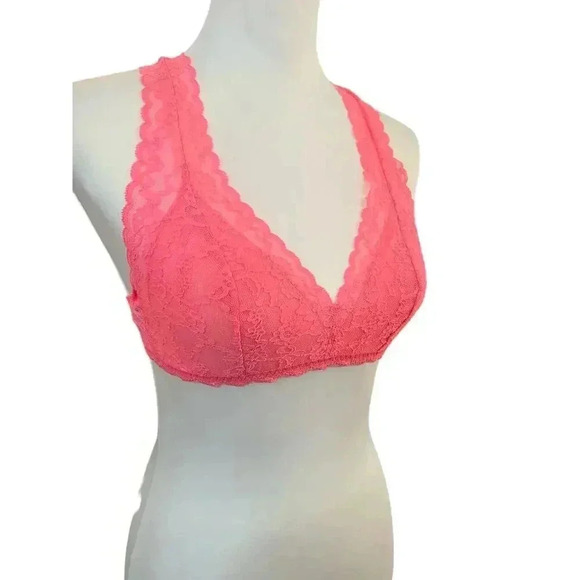 victoria secret pink lace bralette size medium - Picture 2 of 6